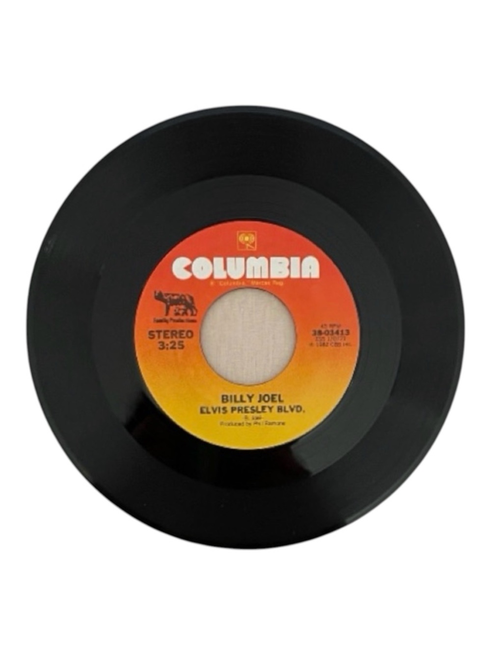 Billy Joel “Elvis Presley Blvd/Allentown 45 rpm Record Vintage 1982